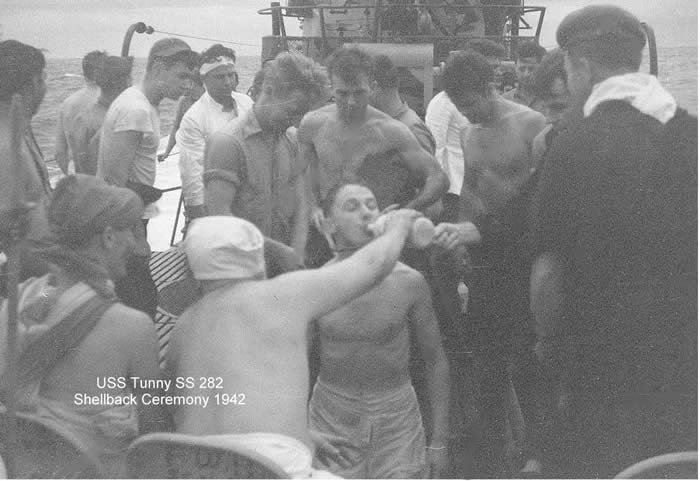 Tunny SS 282 1942 Shellback Ceremony