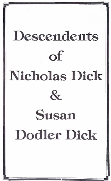 Dick-Dodler Family Diary