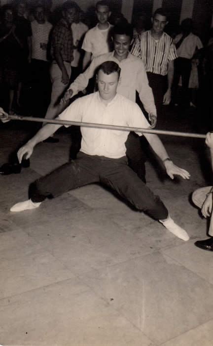 Local Scene - Social Gathering of Embassy and Local Citizens - Thats Petty Officer Olszewski doing the limbo in the front.