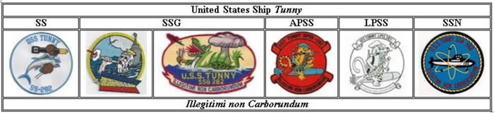 Tunny 282 and Tunny 682 Ship's Insignia