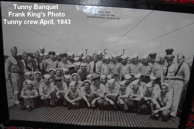 USS Tunny 282 Crew April 1943 Submarine Base Pearl Harbor Hawaii